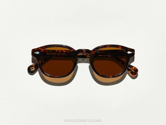 okulary słoneczne 4TN2386 żółw z kosmitanową brązową soczewką Moscot lemtoszowe słońce