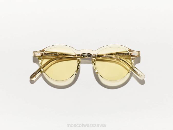 okulary słoneczne 4TN2447 pastelowy żółty Moscot mleczny pastel