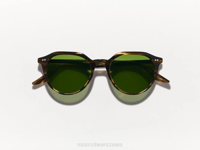 okulary słoneczne 4TN2574 brązowy bambus Moscot Kitzel słońce