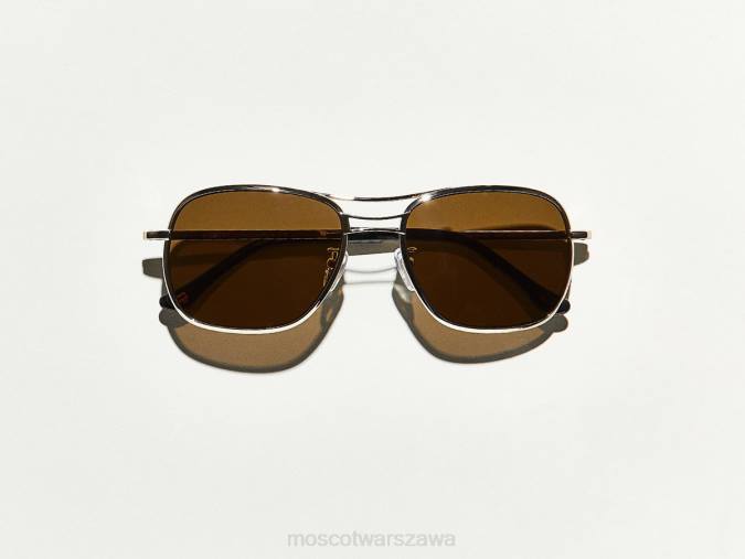 okulary słoneczne 4TN2598 złoto Moscot trzymane słońce