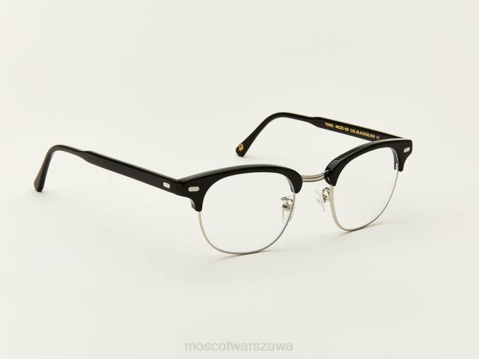 okulary 4TN2186 czarne srebro Moscot jukel