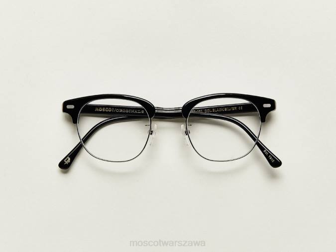 okulary 4TN2186 czarne srebro Moscot jukel