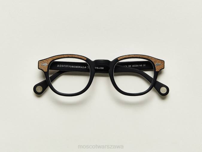 okulary 4TN225 czarny mat/drewno Moscot lemtosz