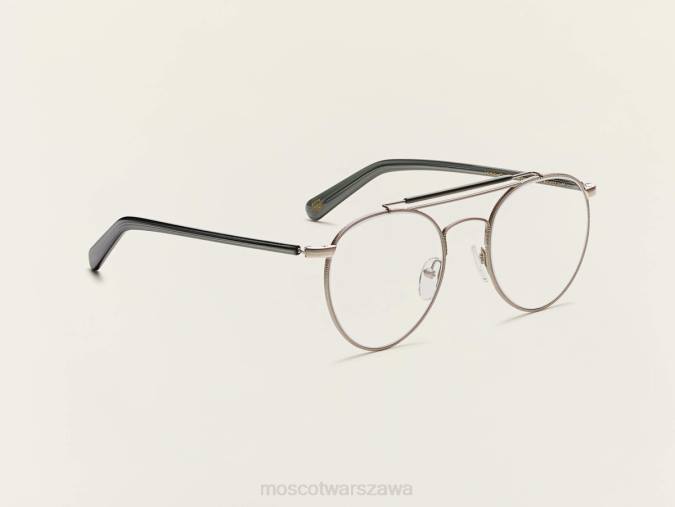 okulary 4TN2276 matowy srebrny/ciemnoszary Moscot laser