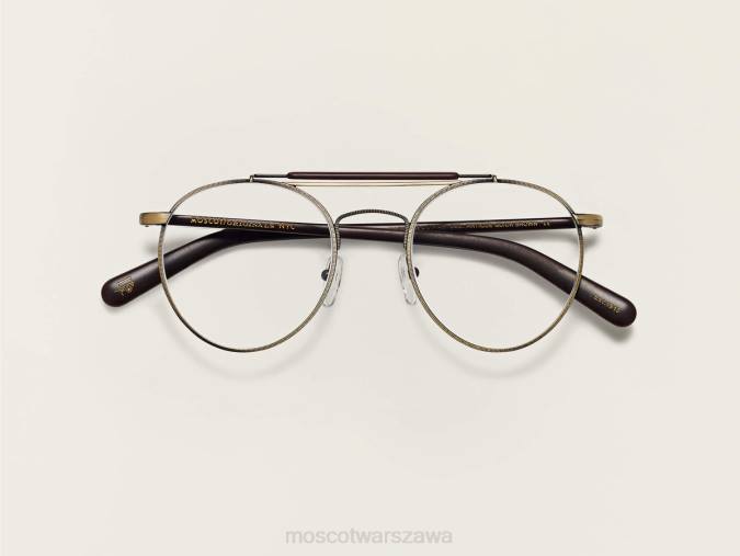 okulary 4TN2277 antyczne złoto/matowy ciemny brąz Moscot laser