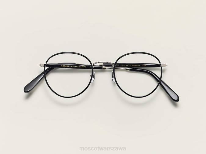 okulary 4TN2311 czarne srebro Moscot pitsel