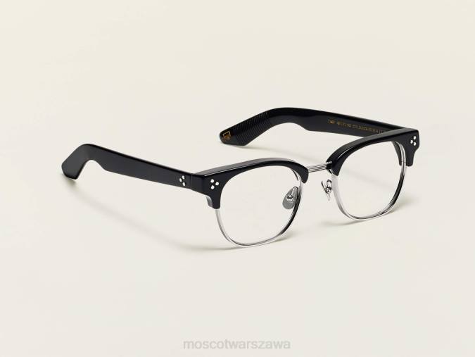 okulary 4TN243 czarne srebro Moscot tinif