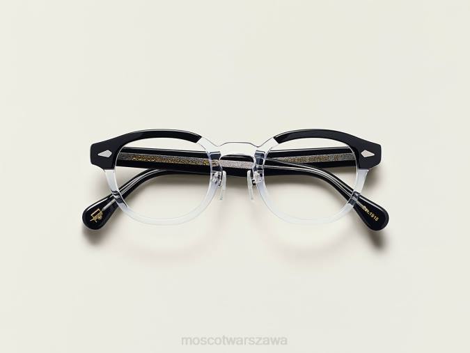 okulary 4TN2686 czarny/kryształowy Moscot lemtosz z metalowymi noskami