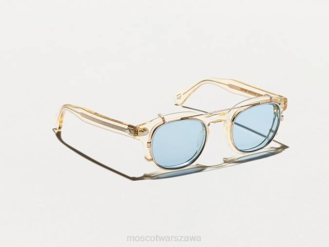 okulary 4TN2734 błękit powietrza Moscot Cliptosh Gold z niestandardowymi odcieniami