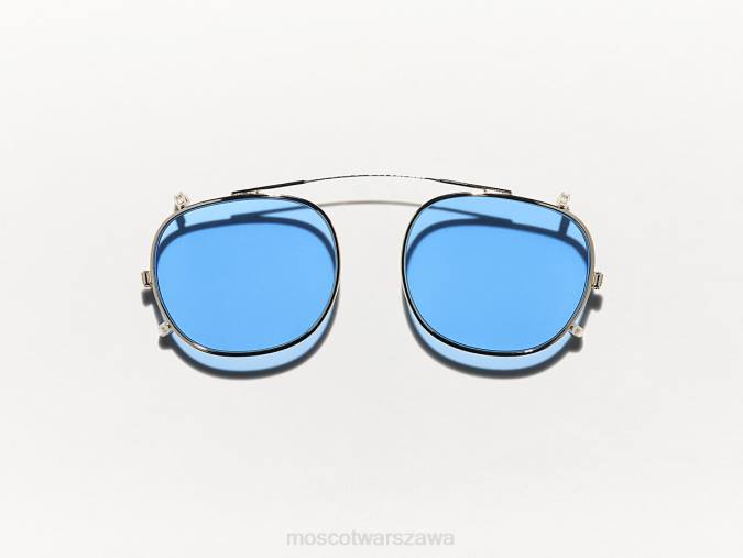 okulary 4TN2735 niebieski gwiazd Moscot Cliptosh Gold z niestandardowymi odcieniami