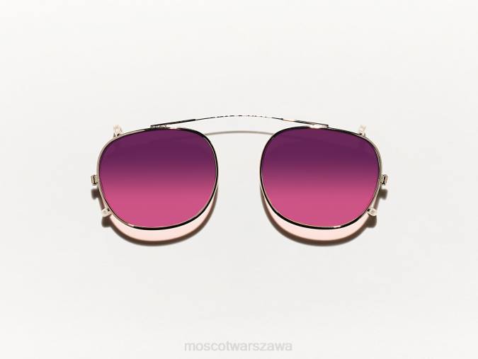 okulary 4TN2736 zachód słońca Moscot Cliptosh Gold z niestandardowymi odcieniami