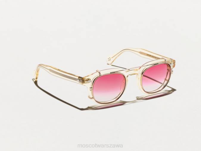 okulary 4TN2739 zwiędnięcie wielkiego jabłka Moscot Cliptosh Gold z niestandardowymi odcieniami