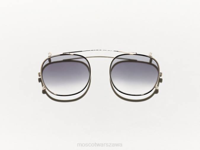 okulary 4TN2743 amerykańska szarość blaknie Moscot Cliptosh Gold z niestandardowymi odcieniami
