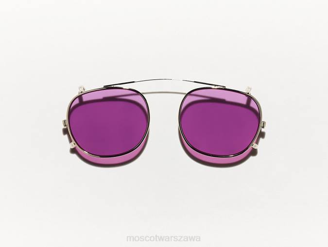 okulary 4TN2751 fioletowy null Moscot Cliptosh Gold z niestandardowymi odcieniami