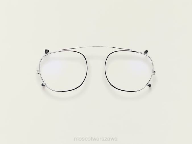 okulary 4TN2762 srebro Moscot Cliptosh z filtrem światła niebieskiego