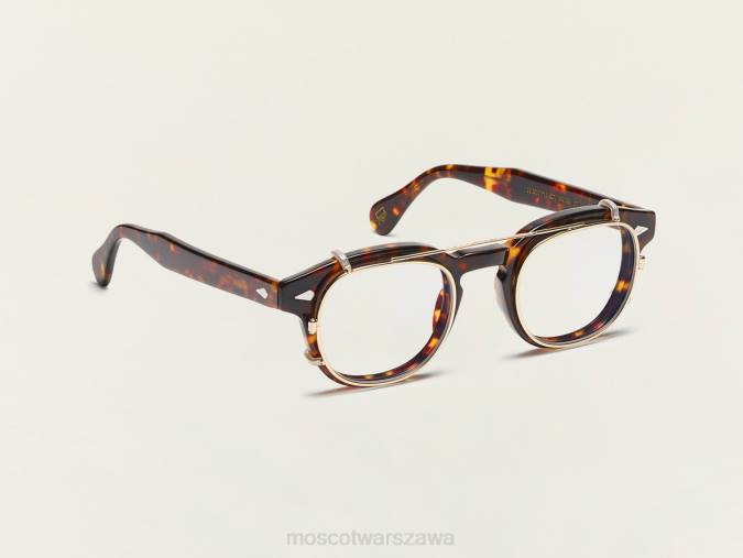 okulary 4TN2763 złoto Moscot Cliptosh z filtrem światła niebieskiego