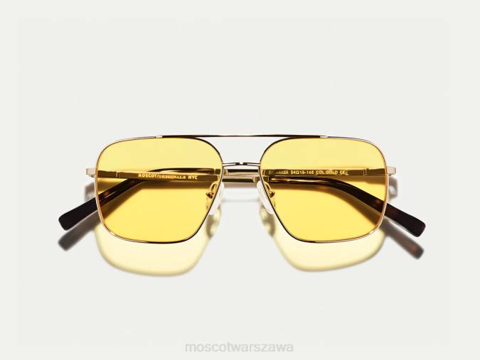 okulary 4TN2767 łagodny żółty Moscot shtarker gold z niestandardowymi odcieniami