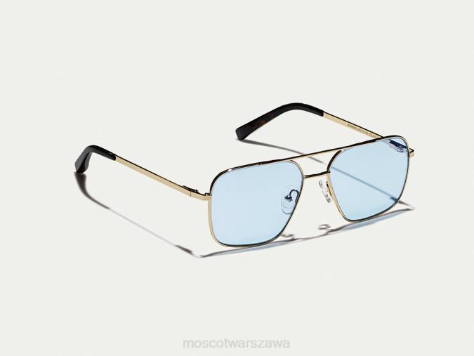 okulary 4TN2769 błękit powietrza Moscot shtarker gold z niestandardowymi odcieniami
