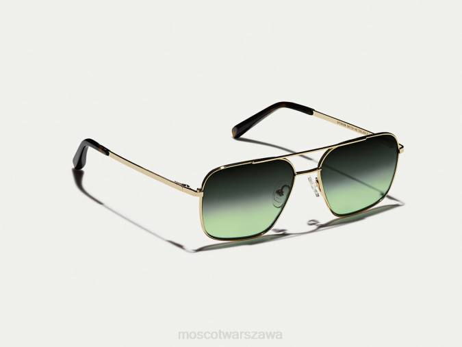 okulary 4TN2770 drewno leśne Moscot shtarker gold z niestandardowymi odcieniami