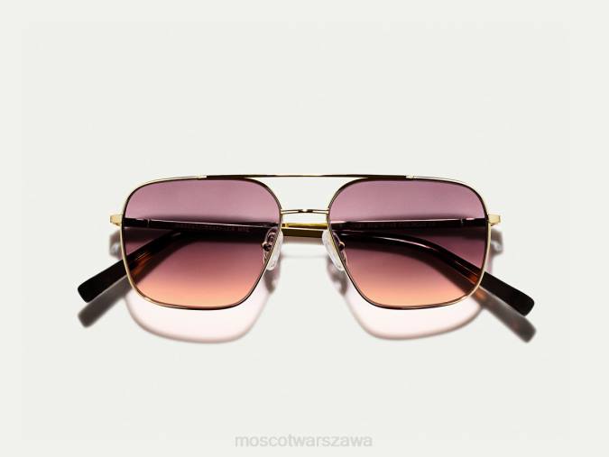okulary 4TN2775 miejskie światła Moscot shtarker gold z niestandardowymi odcieniami