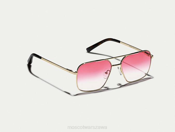 okulary 4TN2776 zwiędnięcie wielkiego jabłka Moscot shtarker gold z niestandardowymi odcieniami