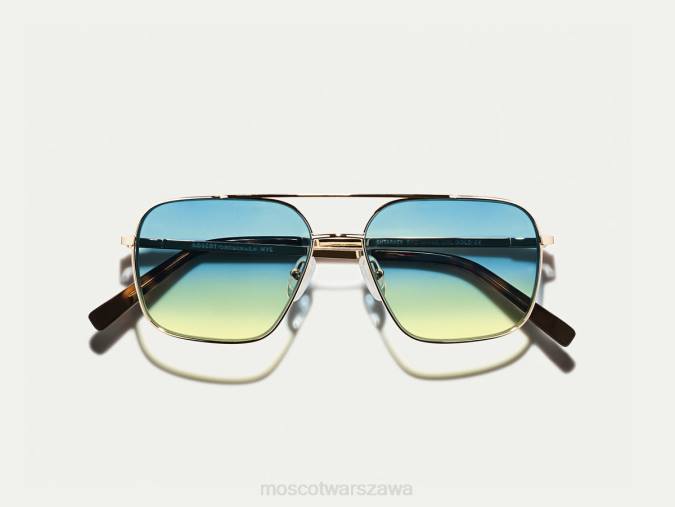okulary 4TN2781 wodny wschód słońca Moscot shtarker gold z niestandardowymi odcieniami