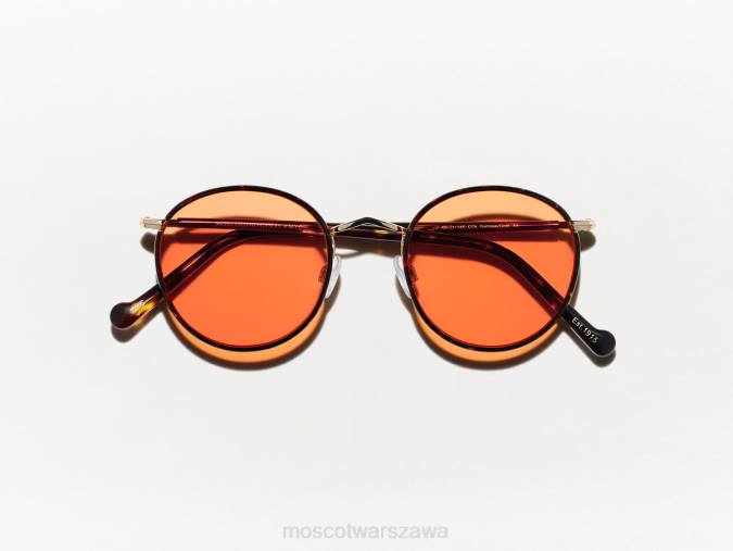 okulary 4TN2790 Woodstockowa pomarańcza Moscot żółw Zev z niestandardowymi odcieniami