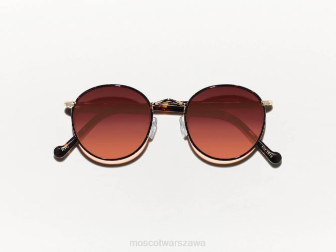 okulary 4TN2798 Cabernet Moscot żółw Zev z niestandardowymi odcieniami