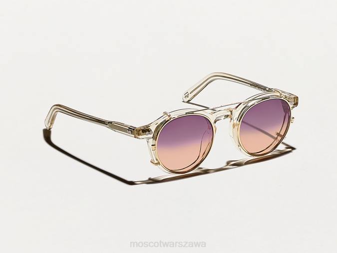 okulary 4TN2806 miejskie światła Moscot Clipzen Gold z niestandardowymi odcieniami