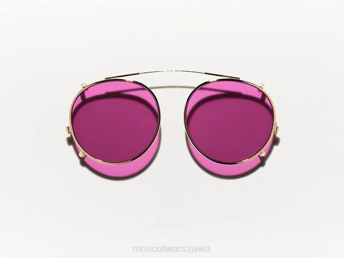 okulary 4TN2808 fioletowy null Moscot Clipzen Gold z niestandardowymi odcieniami