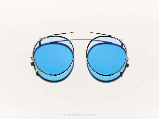 okulary 4TN2810 niebieski gwiazd Moscot Clipzen Gold z niestandardowymi odcieniami