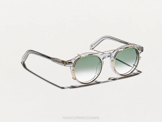 okulary 4TN2813 g-15 zanika Moscot Clipzen Gold z niestandardowymi odcieniami