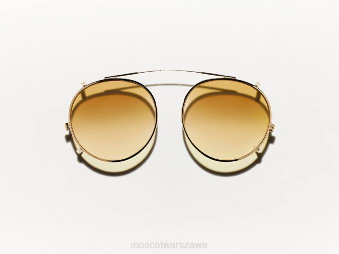 okulary 4TN2815 kasztan blaknie Moscot Clipzen Gold z niestandardowymi odcieniami