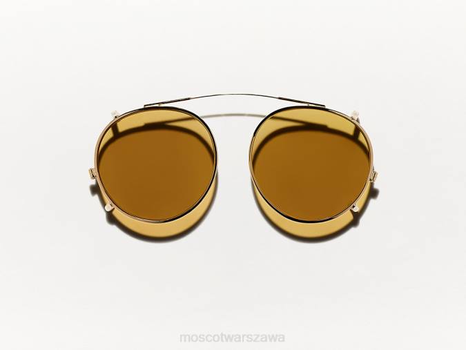 okulary 4TN2816 bursztyn Moscot Clipzen Gold z niestandardowymi odcieniami