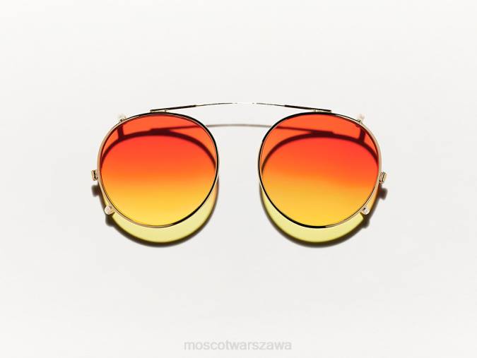 okulary 4TN2819 cukierkowa kukurydza Moscot Clipzen Gold z niestandardowymi odcieniami