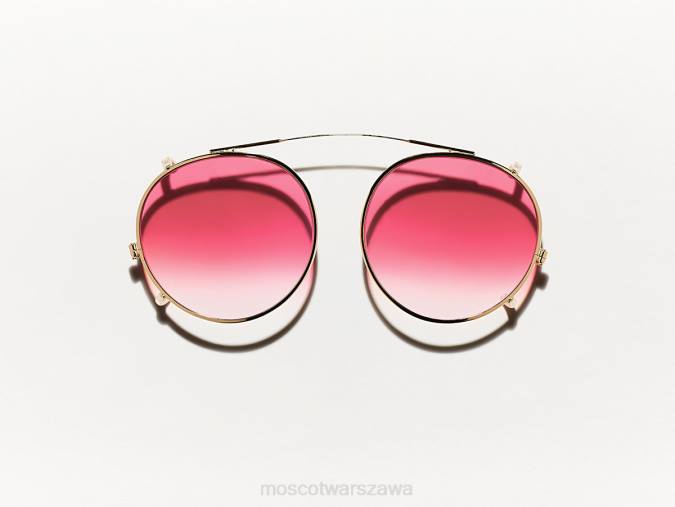 okulary 4TN2823 zwiędnięcie wielkiego jabłka Moscot Clipzen Gold z niestandardowymi odcieniami