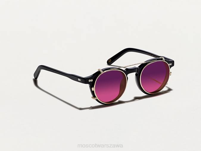 okulary 4TN2824 zachód słońca Moscot Clipzen Gold z niestandardowymi odcieniami