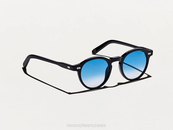 okulary 4TN2826 Błękit Broadwayu zaniknie Moscot miltzen black z niestandardowymi odcieniami