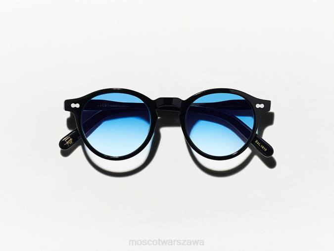 okulary 4TN2826 Błękit Broadwayu zaniknie Moscot miltzen black z niestandardowymi odcieniami