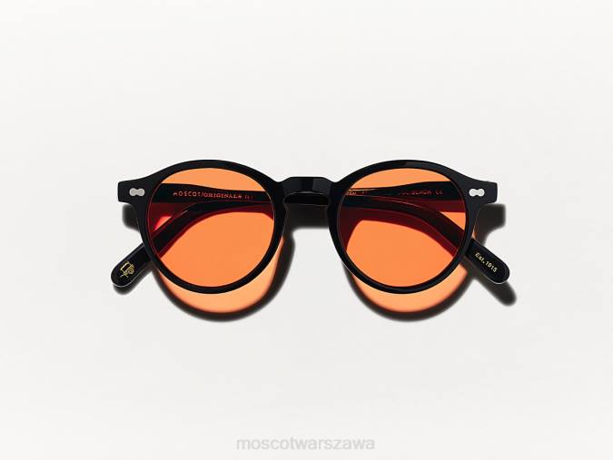 okulary 4TN2827 Woodstockowa pomarańcza Moscot miltzen black z niestandardowymi odcieniami