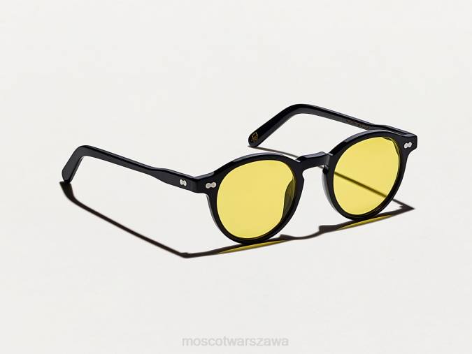 okulary 4TN2828 łagodny żółty Moscot miltzen black z niestandardowymi odcieniami