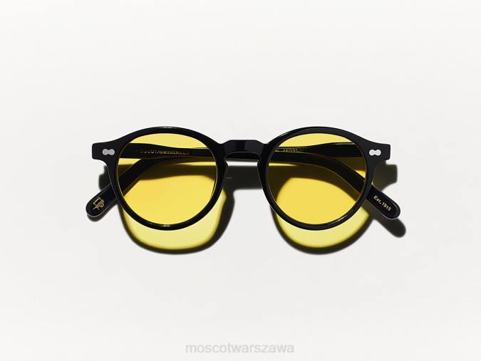 okulary 4TN2828 łagodny żółty Moscot miltzen black z niestandardowymi odcieniami