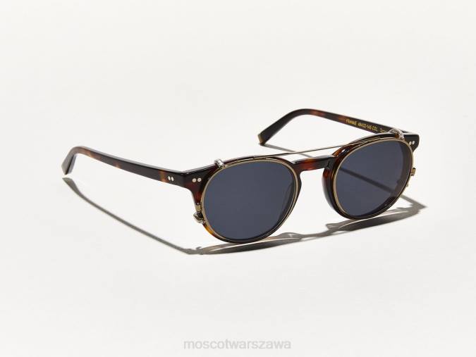 okulary 4TN2861 mosiądz Moscot klip Frankiego