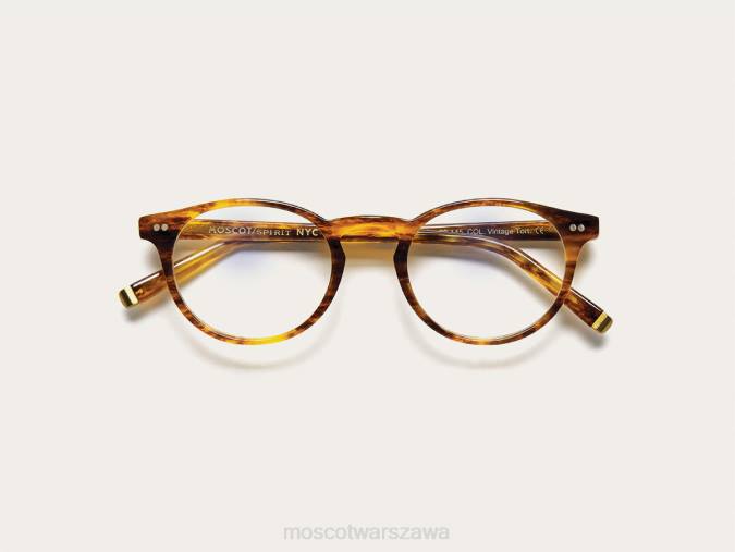 okulary 4TN2902 rocznik żółwia Moscot Frankie z filtrem światła niebieskiego