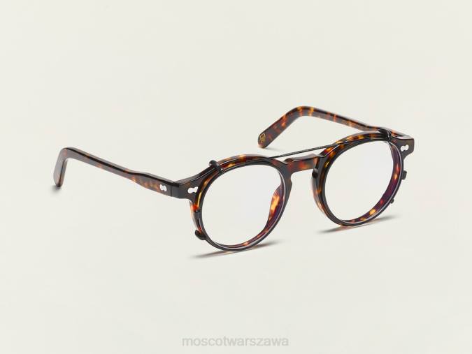 okulary 4TN2905 matowa czerń Moscot Clipzen z filtrem światła niebieskiego
