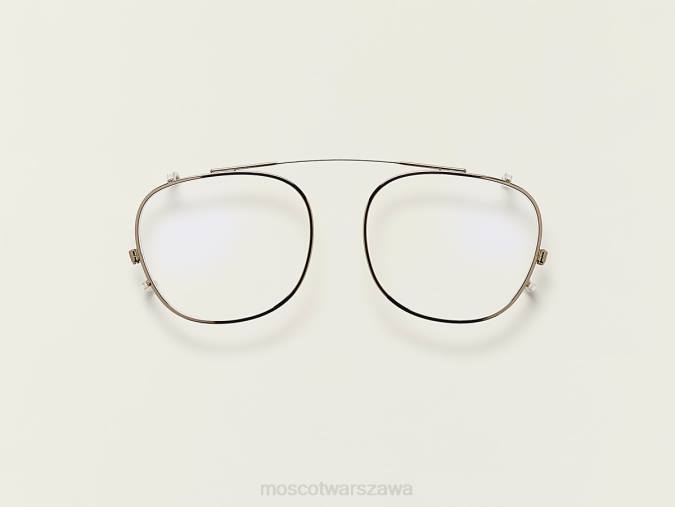 okulary 4TN2907 mosiądz Moscot Arthur Clip z filtrem światła niebieskiego
