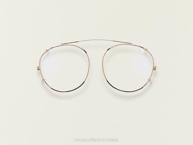 okulary 4TN2908 złoto Moscot klips Zev z filtrem światła niebieskiego